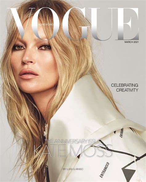 Kate Moss Vogue Hong Kong 2021 Cover Photos