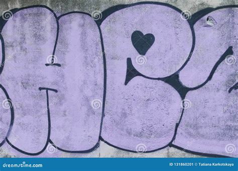 Graffiti On A Concrete Wall Texture Stock Image | CartoonDealer.com ...