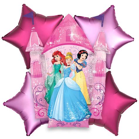 Disney Princess Pink Castle Balloon Bouquet | Party Wholesale