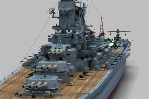 Yamato Battleship Model