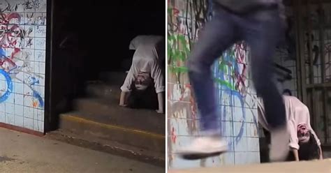 Exorcist 'spider-walk' prank footage shows terrified victims running for their lives - Irish ...