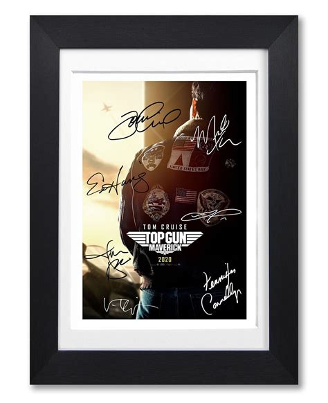 TOP GUN MAVERICK movie cast signed poster print photo | Etsy