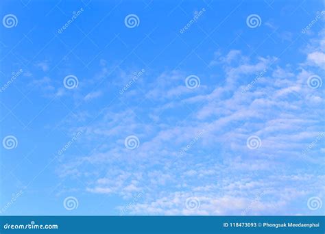 Clear Blue sky and clouds. stock image. Image of spring - 118473093