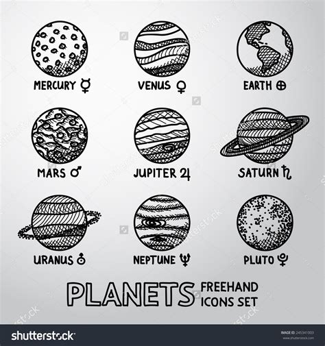 Pluto Planet Drawing