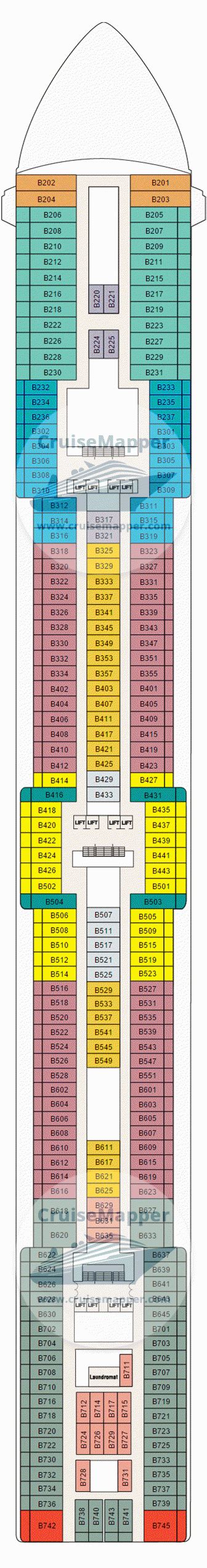 Island Princess deck 11 plan | CruiseMapper