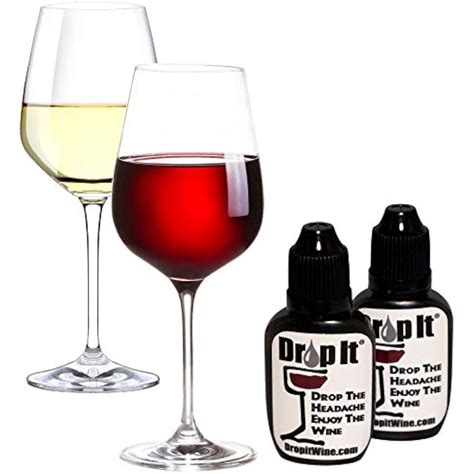 Drop It Wine Drops, 2 Pack - Natural Sulfite Remover Tannin The Headache, Enjoy | eBay