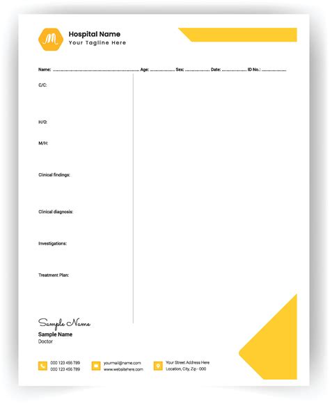 Rx pad template. Medical regular prescription form, Empty medical ...