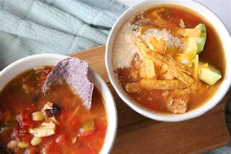 Easy and Delicious Chicken Tortilla Soup Instant Pot - The Idea Room