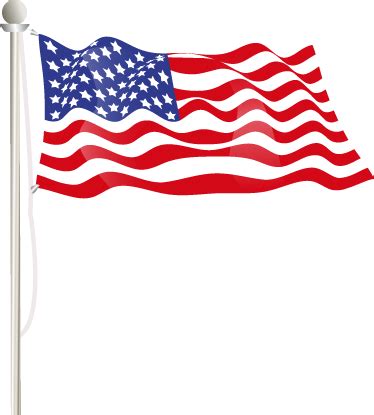 Rippling USA Flag Laptop Sticker - TenStickers