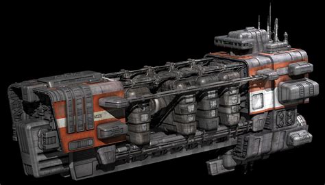 concept ships: Orbital Cargo Ship by Matt Booty