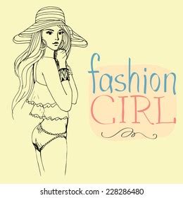 Fashion Girl Vector Illustration Stock Vector (Royalty Free) 228286480 ...