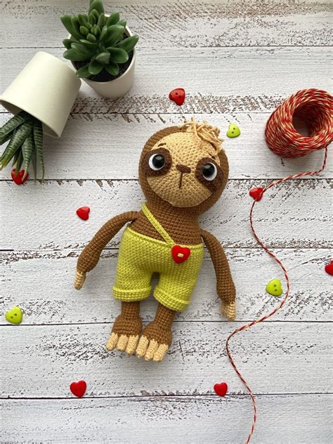 Crochet PATTERN Sloth / amigurumi sloth / pdf tutorial sloth / | Etsy