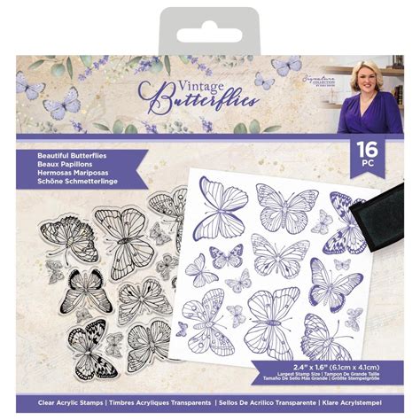 Crafter's Companion - Vintage Butterflies Collection by Sara Davies - Beautiful Butterflies ...