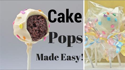 How To Make CAKE POPS ~ Easy Cake Pops Tutorial - YouTube