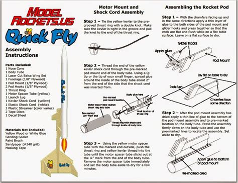 Model Rocket Building: ModelRockets.US Instructions