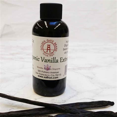 Organic Vanilla Extract 4 oz - Vanilla, Saffron Imports