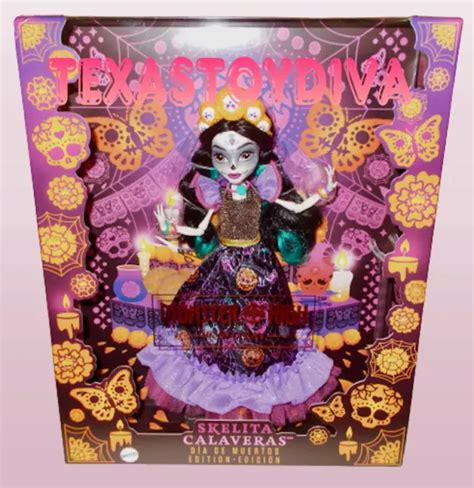 MONSTER HIGH HOWLIDAY SKELITA CALAVERAS Dia De Los Muertos Sugar Skull Doll 2023 $84.69 ...