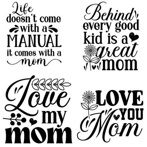 Mother's Day Quotes SVG Bundle, Big Mothers Day Quotes SVG Bundle ...