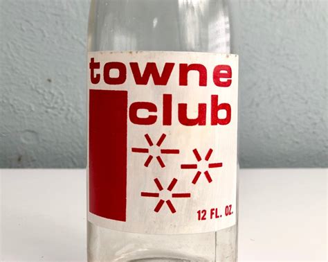 Vintage Bottle Towne Club Soda Pop Warren Michigan Detroit MI | Etsy