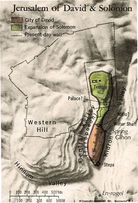 Map of Jerusalem in Old Testament Times | Bible mapping, Bible history, Jerusalem