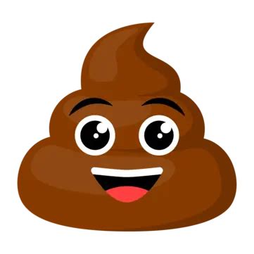 Cute Poop Emoji With Laughing Face Vector, Poop, Emoticon, Laughing PNG and Vector with ...