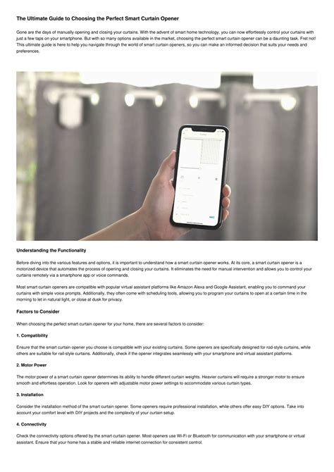 The Ultimate Guide to Choosing the Perfect Smart Curtain Opener.pdf ...