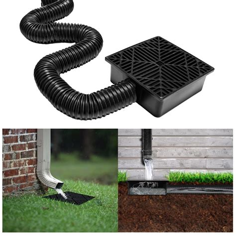 Buy KYWYOYOU Rain Gutter Downspout Extensions Flexible, Catch Basin ...