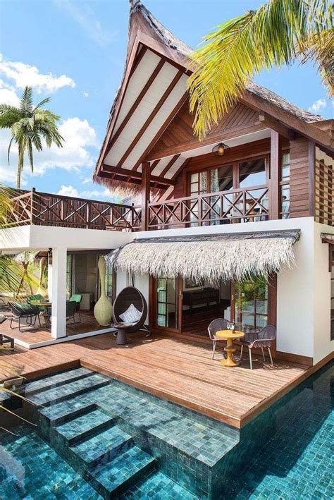 20+ Extraordinary Tropical Beach House Architecture Ideas #tropicalbeaches #house # ...