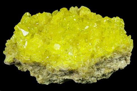 3.5" Sulfur Crystals on Matrix - Bolivia (#84522) For Sale - FossilEra.com