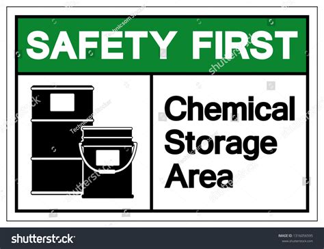 Safety First Chemical Storage Area Symbol Stock Vector (Royalty Free) 1316056595 | Shutterstock