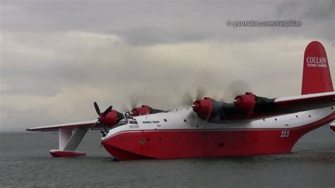 Martin Mars Water Bomber Demo - Richmond, B.C. - YouTube