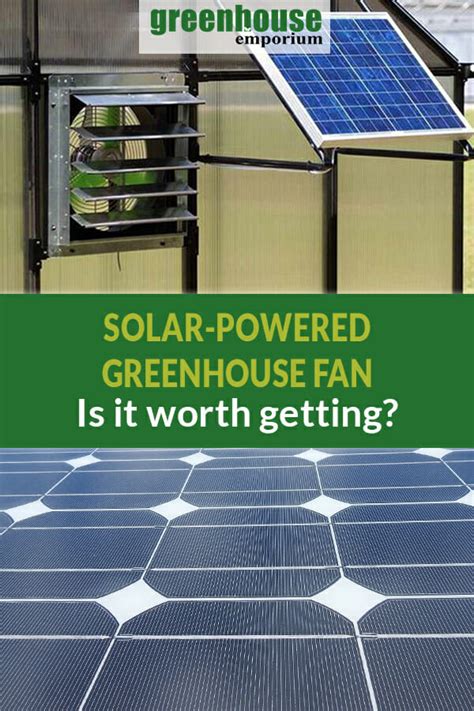 Should I Get A Solar-Powered Greenhouse Fan? | Greenhouse Emporium