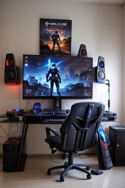 Premium Photo | Setup gaming pc