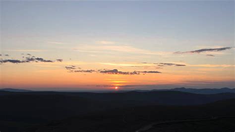 The 2012 summer solstice midnight sun at Eagle Summit, Alaska (June 20 ...