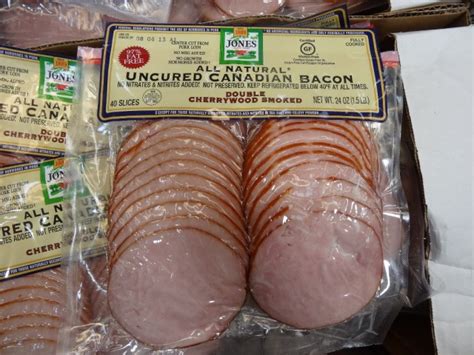 Jones All Natural Uncured Canadian Bacon Slices