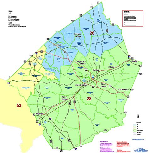 Johnston County House Districts