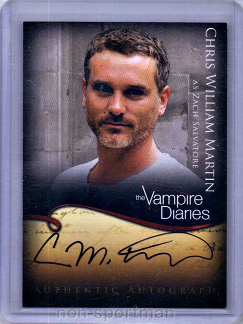 VAMPIRE DIARIES CRYPTOZOIC AUTOGRAPH A18 CHRIS MARTIN