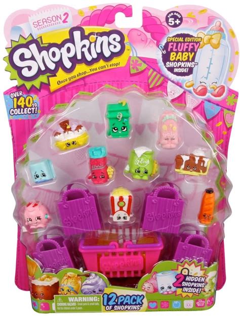 Shopkins Season 2 Mini Packs Toys | Pack of 12 that Help to Enhance Shopping Imagination for Kid ...