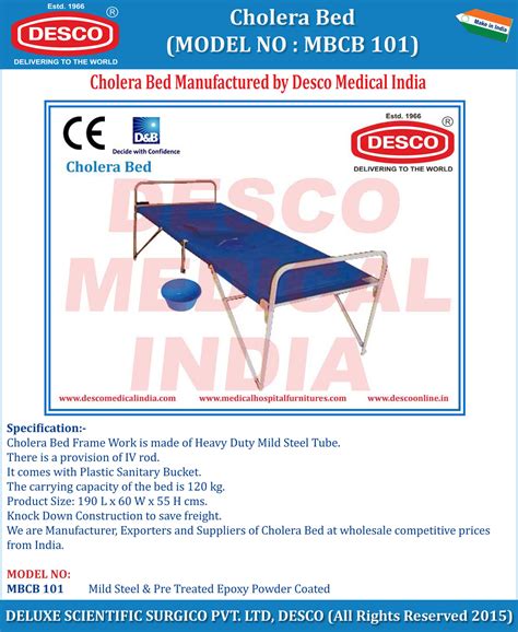 Medical Cholera Bed - Suppliers, Manufacturers & Exporters India