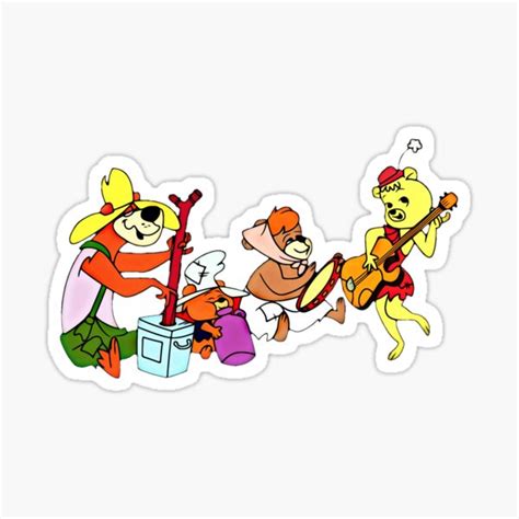 "The Hillbilly Bears, Hanna-Barbara, Secret Squirrel " Sticker for Sale ...