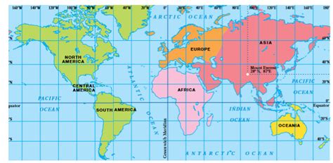 Map Of The World With Latitude Lines - Direct Map