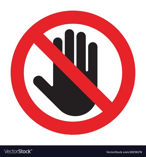 No entry sign Royalty Free Vector Image - VectorStock