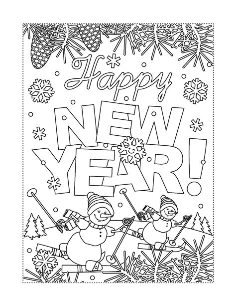 Adult Coloring Pages Free Printables January Coloring Pages