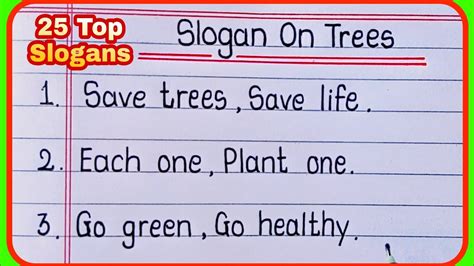 Slogan On Trees In English l SIogan On Save Trees In English l Save trees slogans in english ...