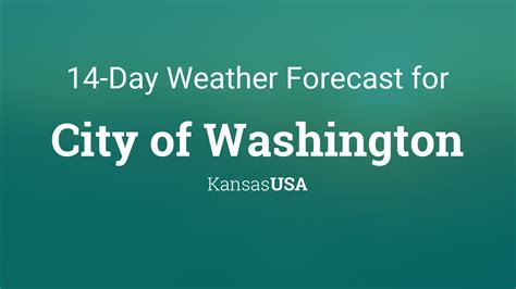 City of Washington, Kansas, USA 14 day weather forecast