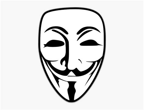 Anonymous Mask Drawing, HD Png Download - kindpng