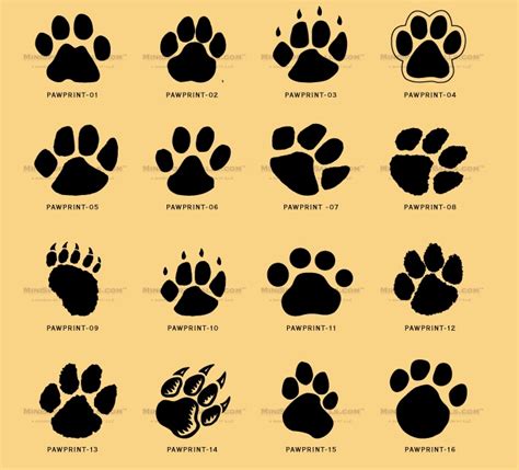 dog paw print tattoo - Clip Art Library