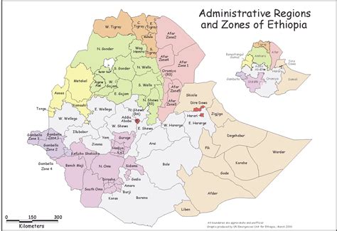 Administrative Regions and Zones of Ethiopia - Ethiopia | ReliefWeb