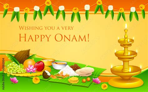 Onam Feast Stock Vector | Adobe Stock