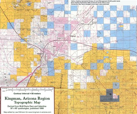 Kingman Arizona Region Topographic Map - Kingman Arizona • mappery